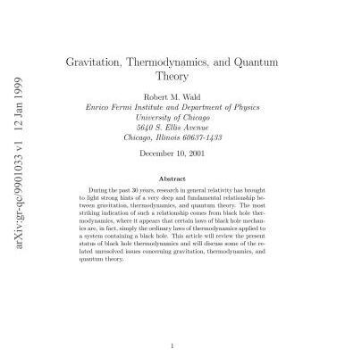 خرید و دانلود نسخه کامل کتاب Gravitation, Thermodynamics and Quantum Theory