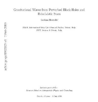 خرید و دانلود نسخه کامل کتاب Gravitational Waves from Perturbed Black Holes and Relativistic Stars