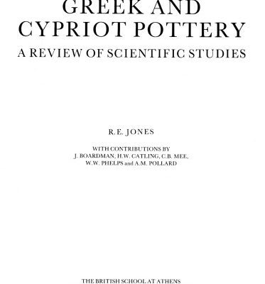 خرید و دانلود نسخه کامل کتاب Greek and Cypriot  Pottery: A Review of Scientific Studies