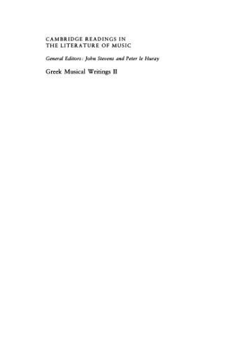 خرید و دانلود نسخه کامل کتاب Greek Musical Writings: Volume 2, Harmonic and Acoustic Theory (Cambridge Readings in the Literature of Music)_68bd2f47b5752.jpeg خرید و دانلود نسخه کامل کتاب Greek Musical Writings: Volume 2, Harmonic and Acoustic Theory (Cambridge Readings in the Literature of Music)