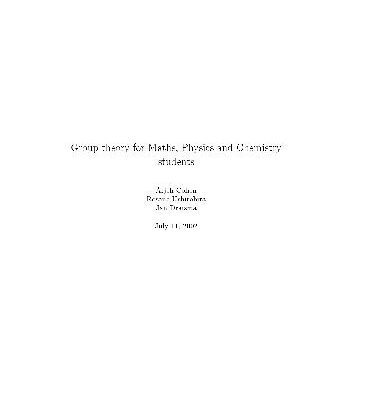 خرید و دانلود نسخه کامل کتاب Group theory for Maths, Physics and Chemistry students