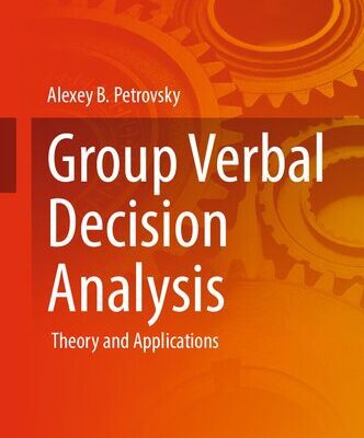 خرید و دانلود نسخه کامل کتاب Group Verbal Decision Analysis: Theory and Applications