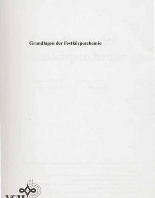 خرید و دانلود نسخه کامل کتاب Grundlagen der Festkörperchemie