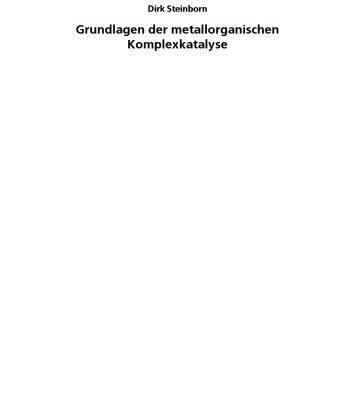 خرید و دانلود نسخه کامل کتاب Grundlagen der metallorganischen Komplexkatalyse