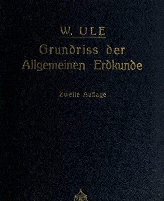 خرید و دانلود نسخه کامل کتاب Grundriss der Allgemeinen Erdkunde