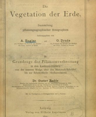 خرید و دانلود نسخه کامل کتاب Grundzüge de Pflanzenverbreitung in den Kaukasusländern von der unteren Wolga über den Manytsch- Scheider. bis zur Scheitelfläche Hocharmeniens
