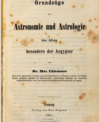 خرید و دانلود نسخه کامل کتاب Grundzüge der Astronomie und Astrologie der Alten, besondersder Ägypter