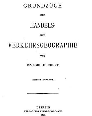 خرید و دانلود نسخه کامل کتاب Grundzüge der Handels- und Verkehrsgeographie