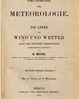 خرید و دانلود نسخه کامل کتاب Grundzüge der Meteorologie. Die Lehre von Wind und Wetter nach neuesten Forschungen