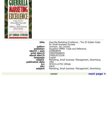 خرید و دانلود نسخه کامل کتاب Guerrilla Marketing Excellence: The 50 Golden Rules for Small-Business Success