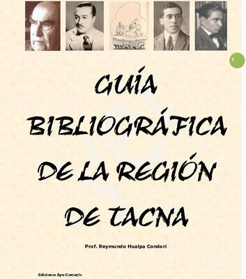 خرید و دانلود نسخه کامل کتاب Guía bibliográfica de la región de Tacna