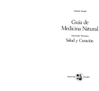 خرید و دانلود نسخه کامل کتاب Guía de medicina natural.