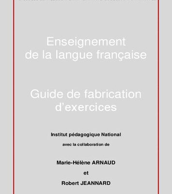 خرید و دانلود نسخه کامل کتاب Guide de Fabrication d’Exercices de Français