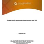 خرید و دانلود نسخه کامل کتاب Guide to open pit geotechnical considerations HIF audit 2009