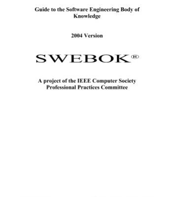 خرید و دانلود نسخه کامل کتاب Guide to the Software Engineering Body of Knowledge (SWEBOK(R)): 2004 Version