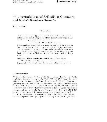 خرید و دانلود نسخه کامل کتاب H-n-perturbations of Self-adjoint Operators and Kreins Resolvent Formula