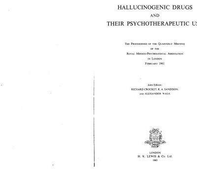 خرید و دانلود نسخه کامل کتاب Hallucinogenic Drugs And Their Psychotherapeutic Use