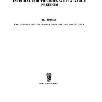 خرید و دانلود نسخه کامل کتاب Hamiltonian from the path integral for theories with gauge freedom