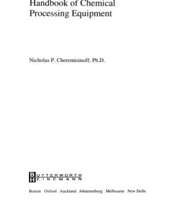 خرید و دانلود نسخه کامل کتاب handbook of chemical processing equipment