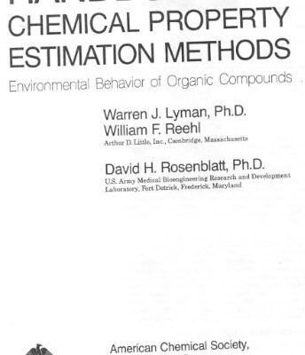 خرید و دانلود نسخه کامل کتاب Handbook of Chemical Property Estimation Methods: Environmental Behavior of Organic Compounds
