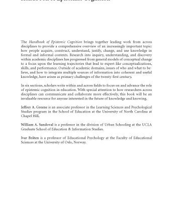 خرید و دانلود نسخه کامل کتاب Handbook of epistemic cognition