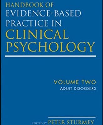 خرید و دانلود نسخه کامل کتاب Handbook of Evidence-Based Practice in Clinical Psychology, Adult Disorders – Original PDF