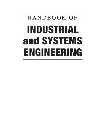 خرید و دانلود نسخه کامل کتاب Handbook of Industrial and System Engineering
