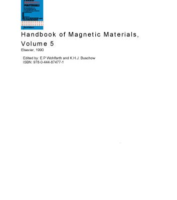 خرید و دانلود نسخه کامل کتاب Handbook of Magnetic Materials: Volume 5