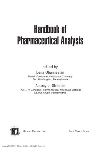خرید و دانلود نسخه کامل کتاب Handbook of Pharmaceutical Analysis_68d43e27b0fb1.jpeg خرید و دانلود نسخه کامل کتاب Handbook of Pharmaceutical Analysis