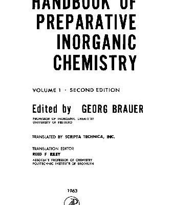 خرید و دانلود نسخه کامل کتاب Handbook of Preparative Inorganic Chemistry