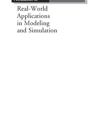 خرید و دانلود نسخه کامل کتاب Handbook of Real-World Applications in Modeling and Simulation