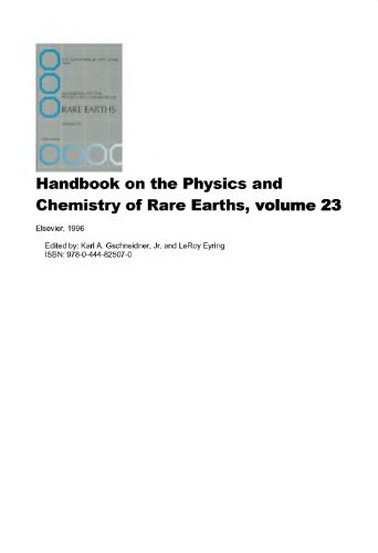 خرید و دانلود نسخه کامل کتاب Handbook on the Physics and Chemistry of Rare Earths. vol.23_68d2e2613aafc.jpeg خرید و دانلود نسخه کامل کتاب Handbook on the Physics and Chemistry of Rare Earths. vol.23