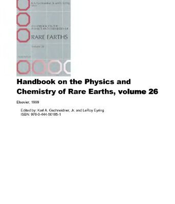 خرید و دانلود نسخه کامل کتاب Handbook on the Physics and Chemistry of Rare Earths. vol.26