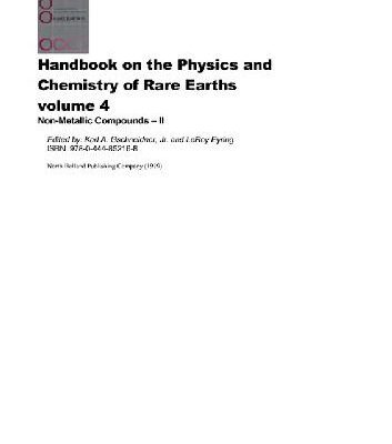 خرید و دانلود نسخه کامل کتاب Handbook on the Physics and Chemistry of Rare Earths. vol. 4 Non-Metallic Compounds-II