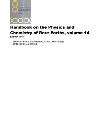 خرید و دانلود نسخه کامل کتاب Handbook on the Physics and Chemistry of Rare Earths. vol.14