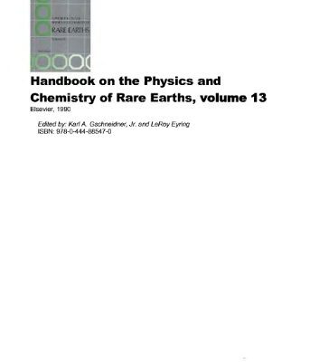 خرید و دانلود نسخه کامل کتاب Handbook on the Physics and Chemistry of Rare Earths. vol.13