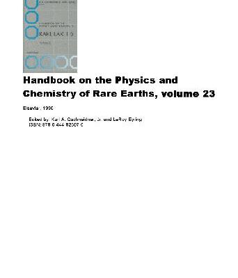 خرید و دانلود نسخه کامل کتاب Handbook on the Physics and Chemistry of Rare Earths