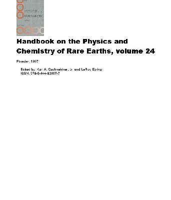 خرید و دانلود نسخه کامل کتاب Handbook on the Physics and Chemistry of Rare Earths