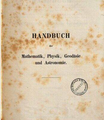 خرید و دانلود نسخه کامل کتاب Handbuch der Mathematik, Physik, Geodäsie und Astronomie