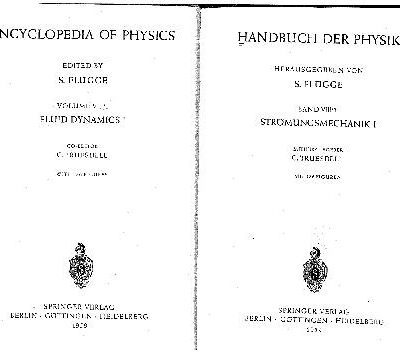 خرید و دانلود نسخه کامل کتاب Handbuch der Physik. Strömungsmechanik 1