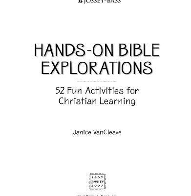خرید و دانلود نسخه کامل کتاب Hands-On Bible Explorations: 52 Fun Activities for Christian Learning