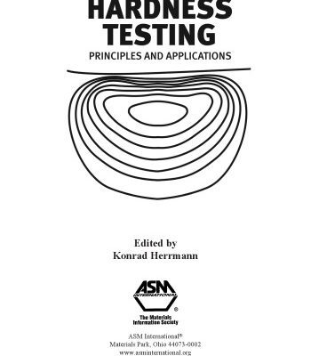 خرید و دانلود نسخه کامل کتاب Hardness Testing: Principles and Applications