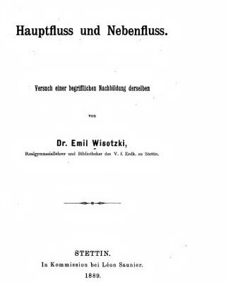 خرید و دانلود نسخه کامل کتاب Hauptfluss und Nebenfluss. :Versncb einer begriffUclien Naclibildang derselben