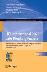 خرید و دانلود نسخه کامل کتاب HCI International 2022 – Late Breaking Posters – Original PDF