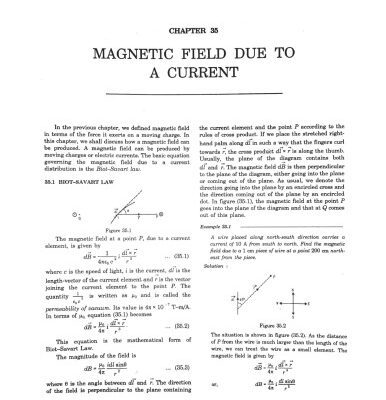 خرید و دانلود نسخه کامل کتاب HCV Chapter 35 Magnetic Field due to a Current Concepts of Physics H C Verma IIT JEE Part 2 various Engineering Entrance Exams