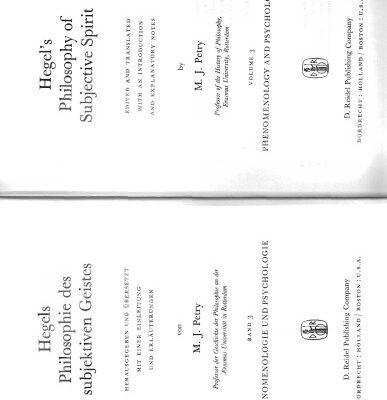 خرید و دانلود نسخه کامل کتاب Hegel’s Philosophy of Subjective Spirit: Vol.3: Phenomenology and Psychology