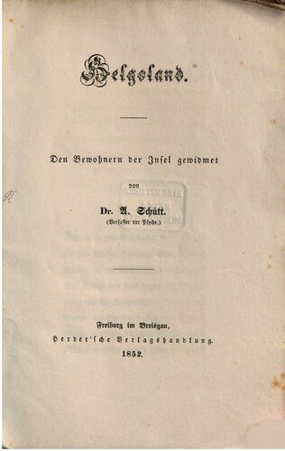خرید و دانلود نسخه کامل کتاب Helgoland ; den Bewohnern der Insel gewidmet_68bff1114f5a1.jpeg خرید و دانلود نسخه کامل کتاب Helgoland ; den Bewohnern der Insel gewidmet