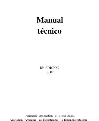 خرید و دانلود نسخه کامل کتاب Hemoterapia. Manual Técnico