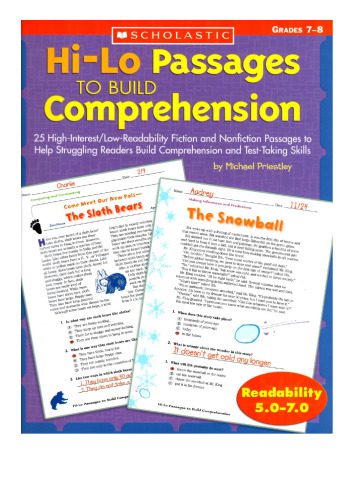 خرید و دانلود نسخه کامل کتاب Hi-Lo Passages to Build Comprehension: Grades 7-8_68b4d8593c683.jpeg خرید و دانلود نسخه کامل کتاب Hi-Lo Passages to Build Comprehension: Grades 7-8