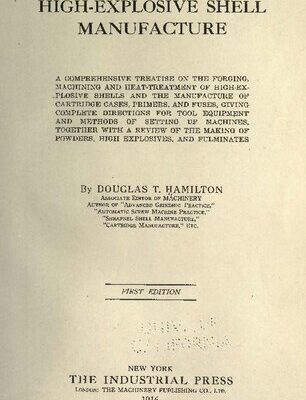خرید و دانلود نسخه کامل کتاب High-Explosive Shell Manufacture 1st Edition